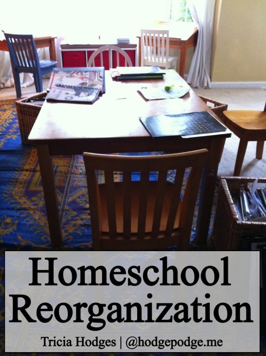 homeschooling reorganization