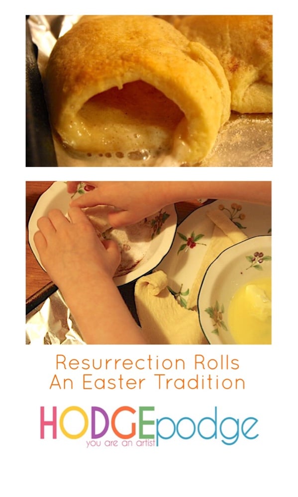 This simple recipe paints such a vivid picture of the resurrection story. Resurrection rolls and this simple recipe from my friend Kim have quickly become a family Easter tradition.