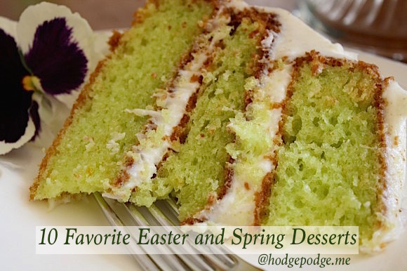 10 Favorite Easter and Spring Desserts - for luncheons, bridal and baby showers, Mother's Day and more!