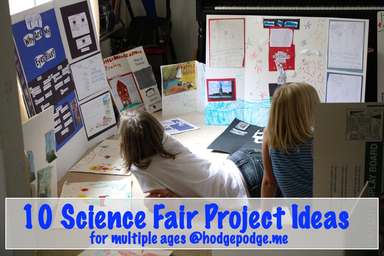 10 science fair project ideas at hodgepodge - hodgepodge