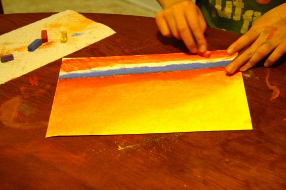 Beach Sunset Drawing For Kids