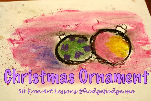 Christmas Ornament Chalk Pastel Tutorial at Hodgepodge