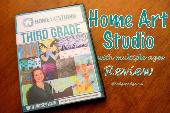 Home Art Studio Review - Using One Grade for Multiple Ages at hodgepodge.me