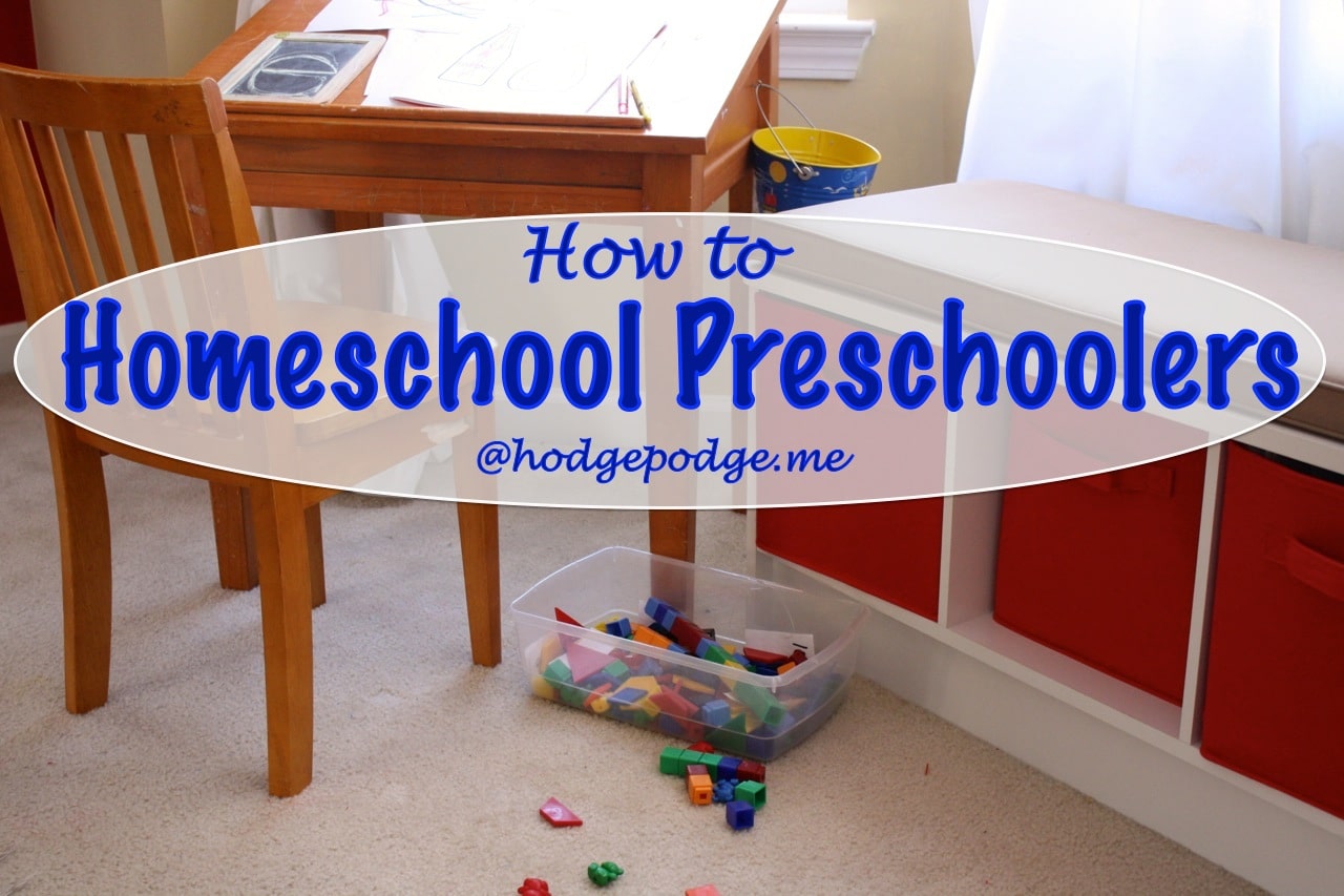 Homeschooling: Homeschooling Preschool