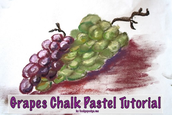 Grapes Chalk Pastel Tutorial by hodgepodge.me FHD
