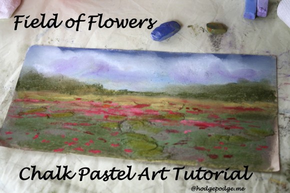 Field of Flowers Chalk Pastel Art Tutorial