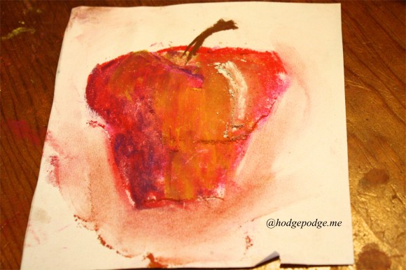 apple chalk pastel painterly effect hodgepodge.me