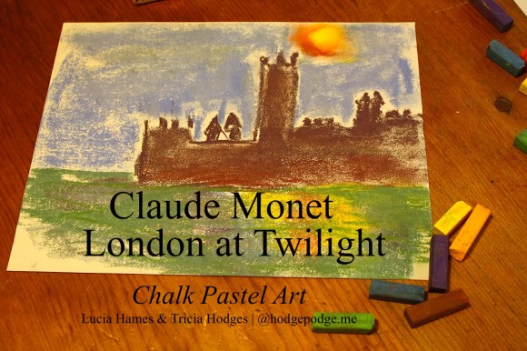 Monet's London at Twilight Chalk Pastel Art Tutorial hodgepodge.me