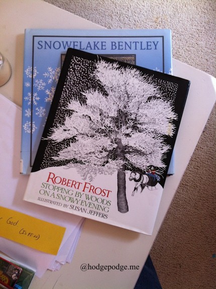 wintry reading hodgepodge.me