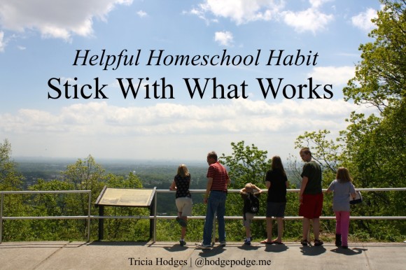 Helpful #Homeschool Habit - Stick With What Works hodgepodge.me
