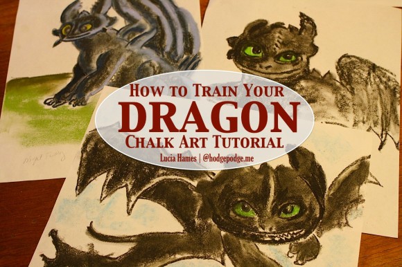 How to Train Your Dragon Art Tutorial - Toothless in chalk pastels at Hodgepodge. This painting is not for the “faint of heart,” for it is a bit more difficult to paint. But if you are excited about painting your very own Toothless, then you will be a brave Viking warrior!