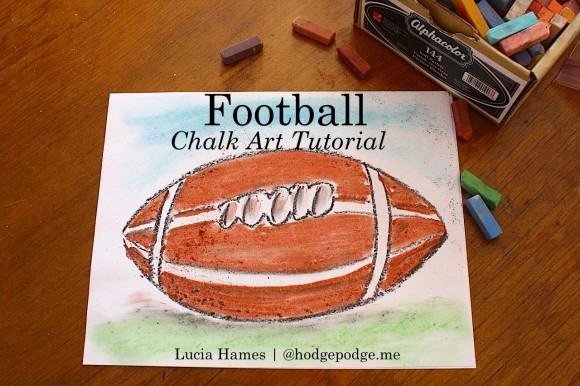 Football Chalk Pastel Art Tutorial at Hodgepodge