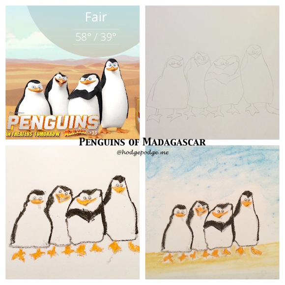 Penguins of Madagascar Art Tutorial Fun
