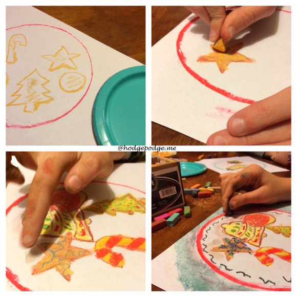 How to Draw Christmas cookies in chalk pastels step by step
