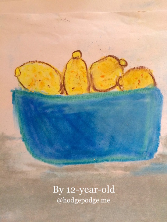 Bowl of Lemons by 12-year-old
