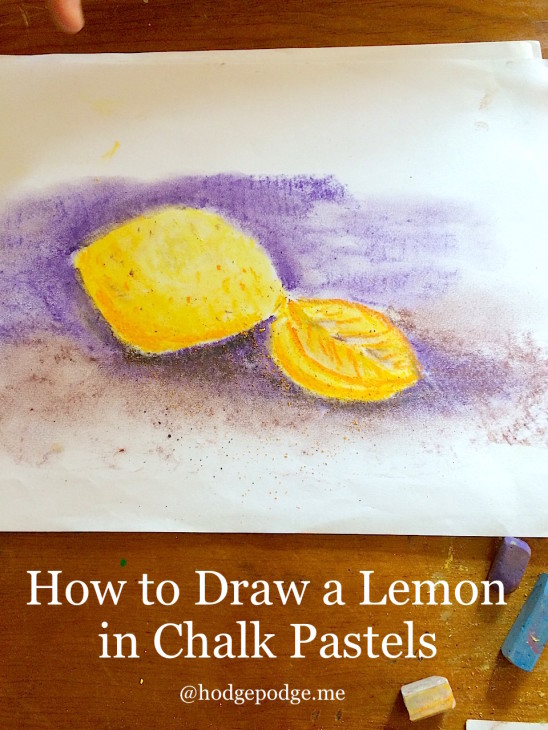 A lemon is just so refreshing! So we thought that a lemon chalk art tutorial would be a wonderful thing to enjoy here at the start of a new year or anytime of the year.