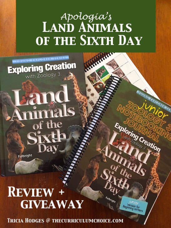 Apologia Land Animals of the Sixth Day Review and Giveaway