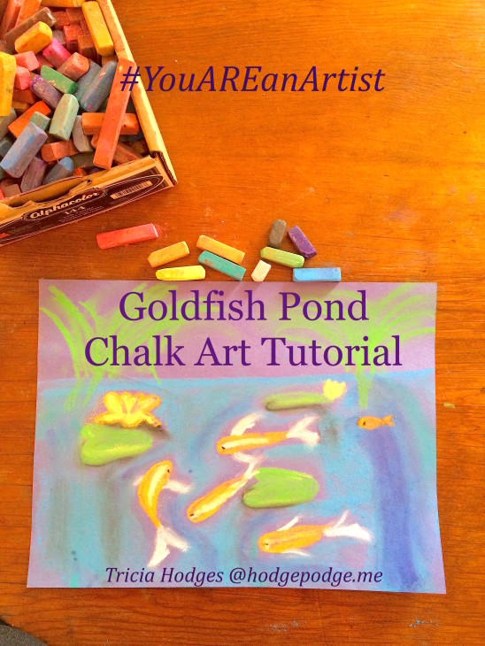 Goldfish Pond Chalk Art Tutorial