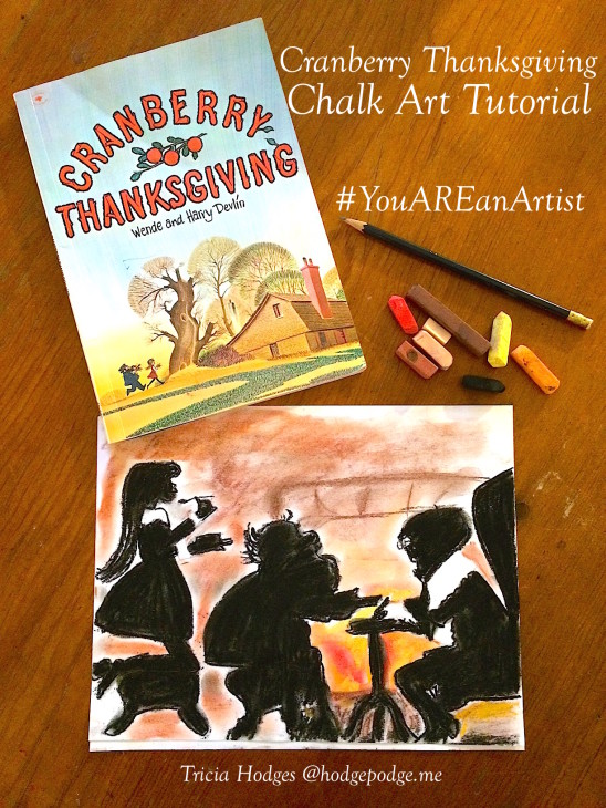 Cranberry Thanksgiving Chalk Art Tutorial - You ARE an Artist