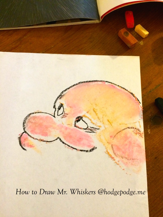 How to Draw Mr. Whiskers of Cranberry Thanksgiving in Chalk Pastels