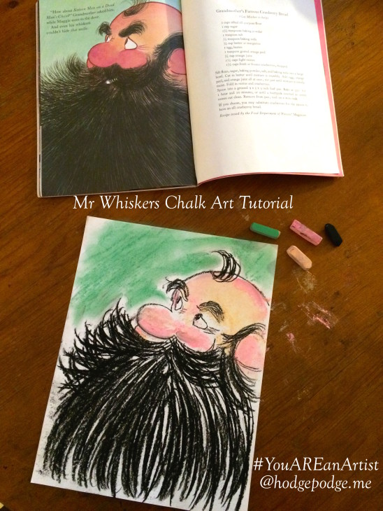 Mr. Whiskers Chalk Art Tutorial - You ARE an Artist