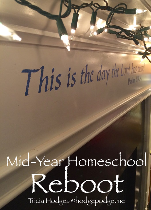 Mid-Year Homeschool Reboot at Hodgepodgemom. Does your family need a mid-year homeschool reboot? Enjoy these resources, ideas and the homeschool encouragement for a good restart.