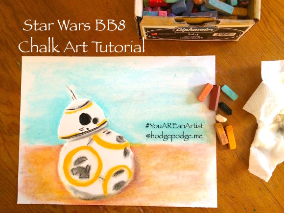 Star Wars BB8 Chalk Art Tutorial - You ARE an Artist