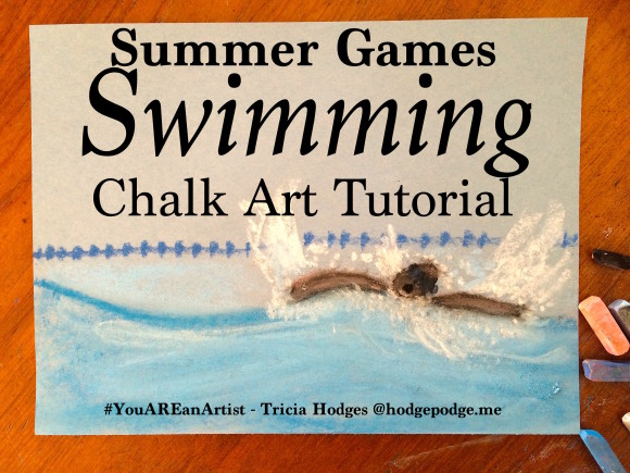 Summer Games Swimming Chalk Art Tutorial - You ARE an Artist