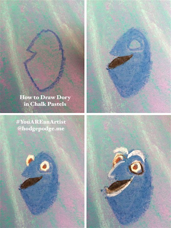 How to Draw Dory in Chalk Pastels - You ARE an Artist!