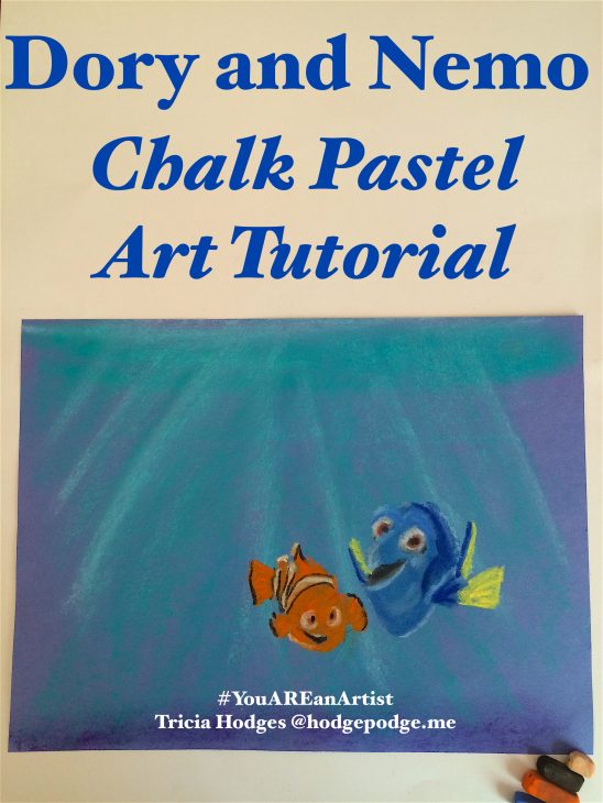 Nemo and Dory Chalk Pastel Art Tutorial - You ARE an Artist!