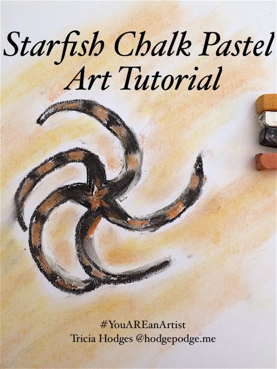Starfish Chalk Pastel Art Tutorial - You ARE an Artist