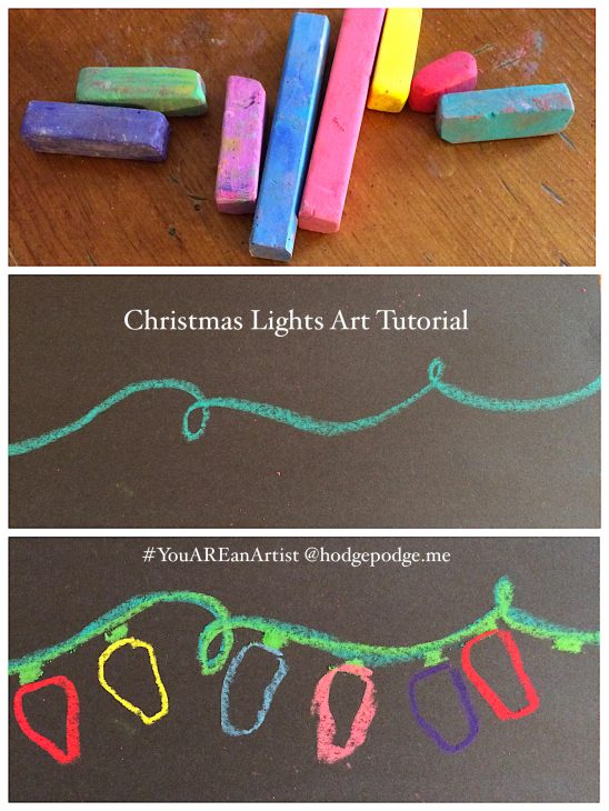 christmas-lights-chalk-pastel-steps-1-3
