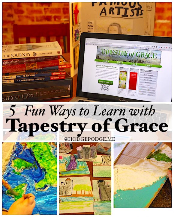 In all my years of homeschooling with Tapestry of Grace, it seems moms can be so serious about learning how to 'do' Tapestry. Can we set the how to aside and focus on the fun? I promise that through the fun you truly will get stuff done. So I thought I would encourage you with 5 fun ways to learn with Tapestry of Grace.