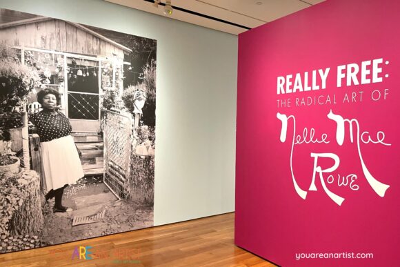 Nellie Mae Rowe - self taught artist at The High Museum of Art Atlanta